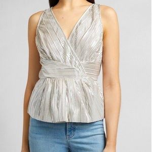 Metallic Express top New with Tags